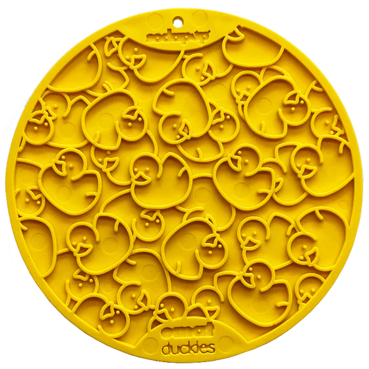 Duckies Enrichment Lick Mat with Suction Cups